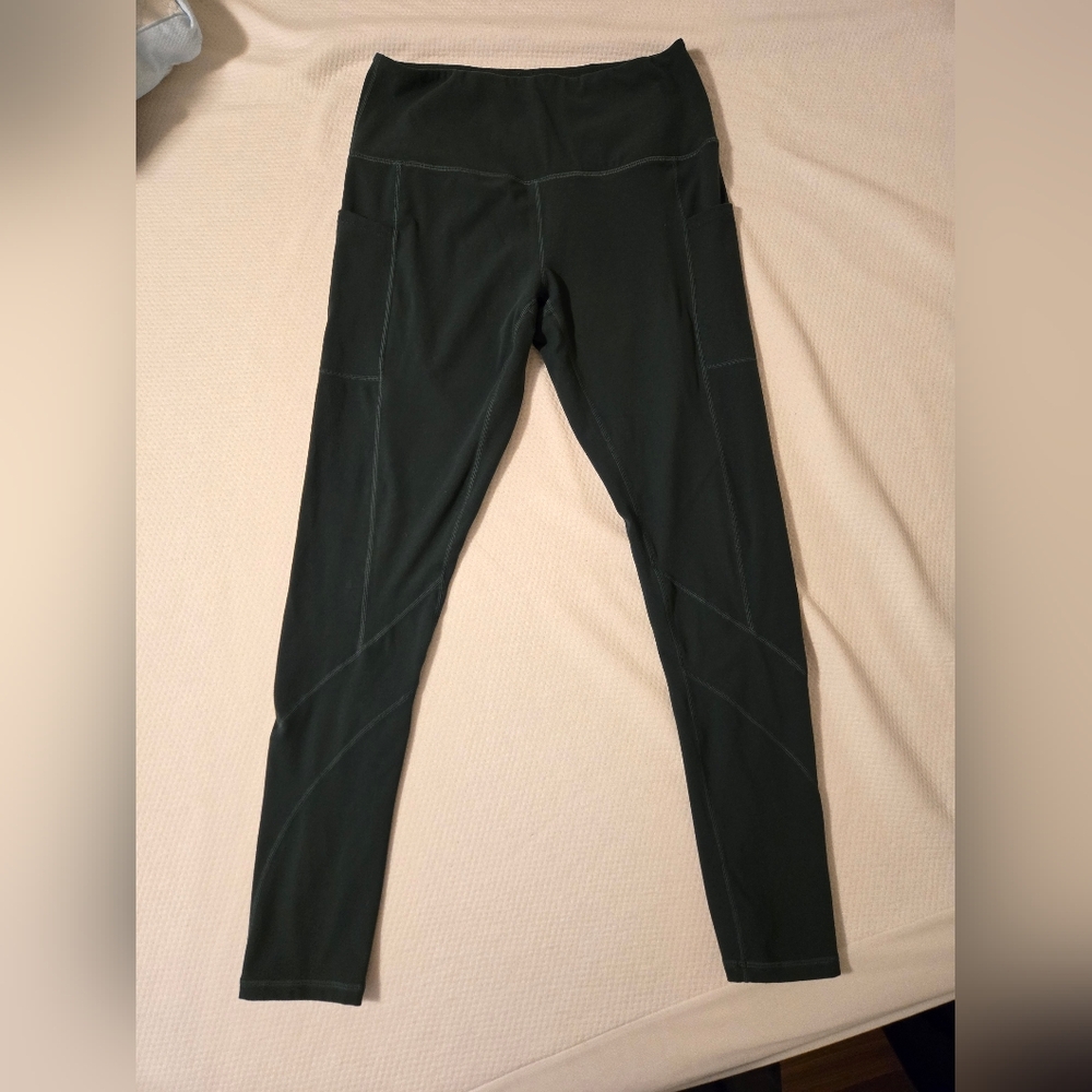 Along Fit Dark Green Leggings